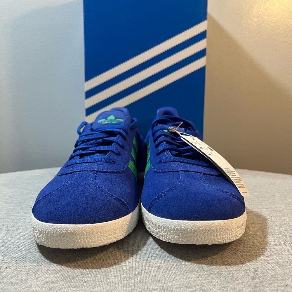Adidas Originals Gazelle Suede Royal Blue Energy Sneakers Men’s Size 9.5 JH5389‌ - Picture 3 of 11